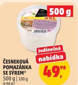 ČESNEKOVÁ POMAZÁNKA SE SÝREM, 500 g