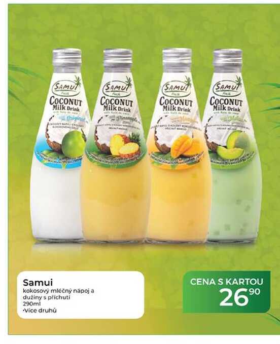 Samui kokosový mléčný nápoj a dužiny s příchuti 290ml