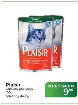 Plaisir kapsičky pro kočky 100g