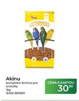 Akinu kompletní krmivo pro andulky 1kg