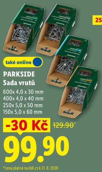 PARKSIDE Sada vrutů