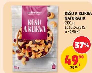 KEŠU A KLIKVA NATURALIA, 200 g