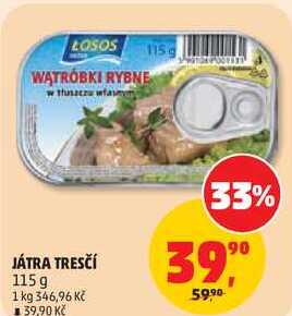 JÁTRA TRESČÍ, 115g