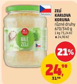 ZELÍ KARLOVA KORUNA různé druhy, 670/340 g
