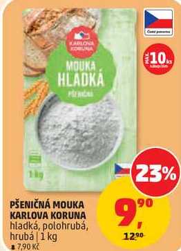 PŠENIČNÁ MOUKA KARLOVA KORUNA hladká, 1 kg