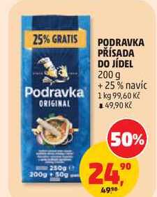PODRAVKA PŘÍSADA DO JÍDEL, 200 g +25% navíc