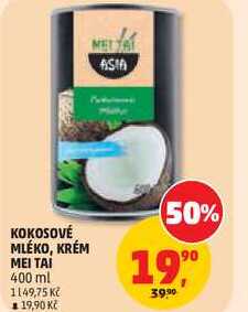 KOKOSOVÉ MLÉKO, KRÉM ΜΕΙ ΤΑΙ, 400 ml 
