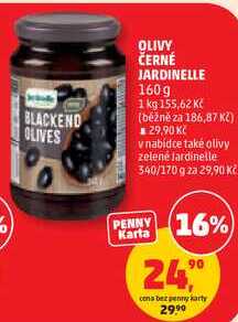 OLIVY ČERNÉ JARDINELLE, 160g