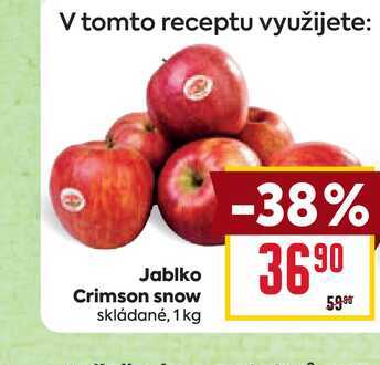 Jablko Crimson snow skládané, 1kg 