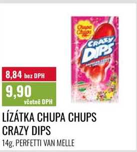 LÍZÁTKA CHUPA CHUPS CRAZY DIPS, 14g