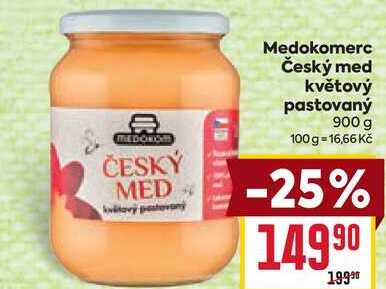 Český med květový pastovaný 900 g