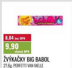 ŽVÝKAČKY BIG BABOL, 27,6g