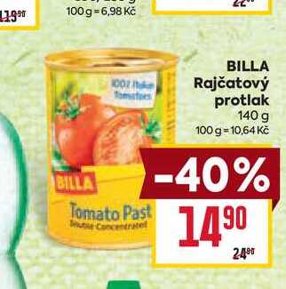 BILLA Rajčatový protlak 140 g