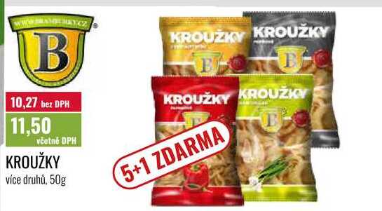 KROUŽKY, více druhů, 50g