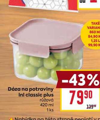 Dóza na potraviny Inl classic plus 420 ml