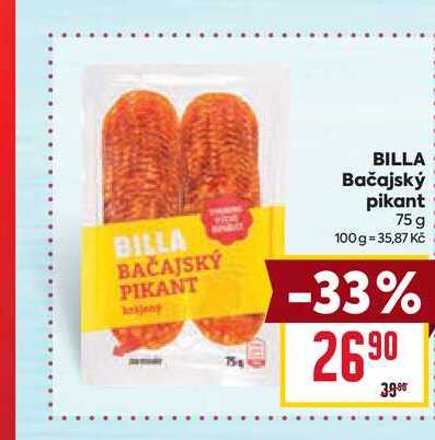 BILLA Bačajský pikant 75 g