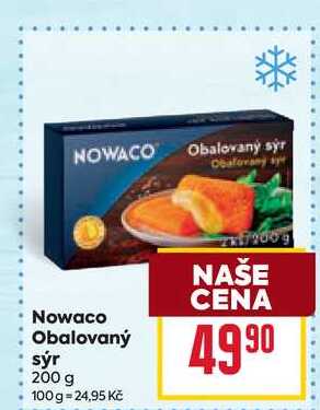 Nowaco Obalovaný sýr 200 g