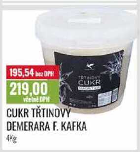 CUKR TRTINOVÝ DEMERARA F. KAFKA, 4Kg 