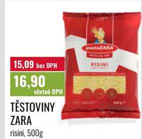 TĚSTOVINY ZARA, 500g