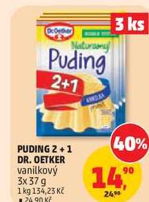 DR. OETKER vanilkový, 3x 37 g