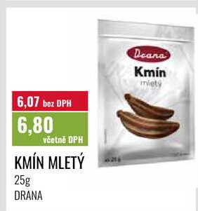 KMÍN MLETÝ, 25g DRANA