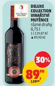 DELUXE COLLECTION VINAŘSTVÍ MUTĚNICE různé druhy, 0,75 l