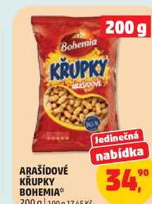 ARAŠÍDOVÉ KRUPKY BOHEMIA, 200 g/100g