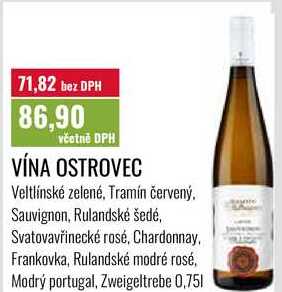 VÍNA OSTROVEC, 0,751 