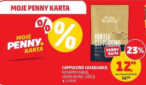 CAPPUCCINO CASABLANCA instantní nápoj, různé druhy, 100 g