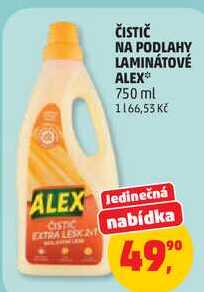 ČISTIČ NA PODLAHY LAMINÁTOVÉ ALEX, 750 ml 