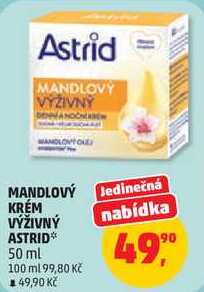 Astrid MANDLOVÝ VÝŽIVNÝ krém, 50 ml