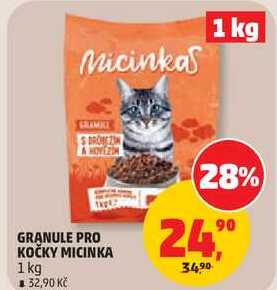GRANULE PRO KOČKY MICINKA, 1 kg