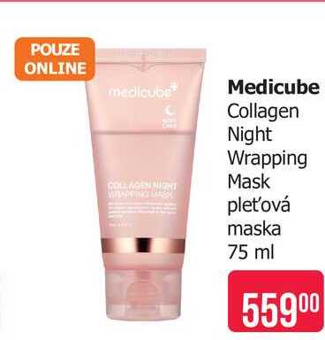 Medicube Collagen Night Wrapping Mask pleťová maska 75 ml 