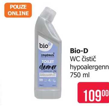 Bio-D WC čistič hypoalergenní 750 ml 