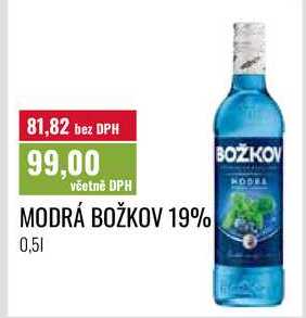 MODRÁ BOŽKOV 19%, 0,51