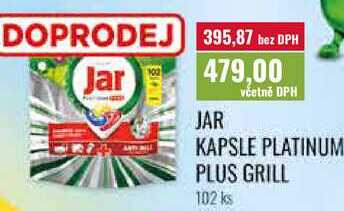 JAR KAPSLE PLATINUM PLUS GRILL, 102 ks