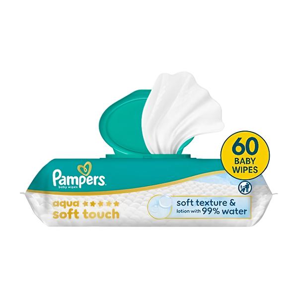 Pampers Ubrousky Aqua Soft Touch Zero Plastic