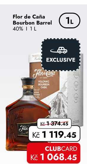 Flor de Caña Bourbon Barrel 40% 1L 