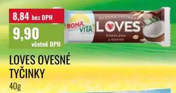 LOVES OVESNÉ TYČINKY 40g