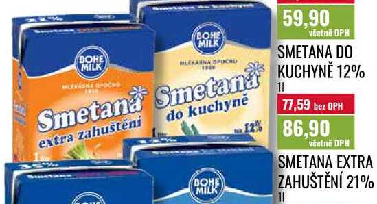SMETANA EXTRA ZAHUŠTĚNÍ 21% 1l