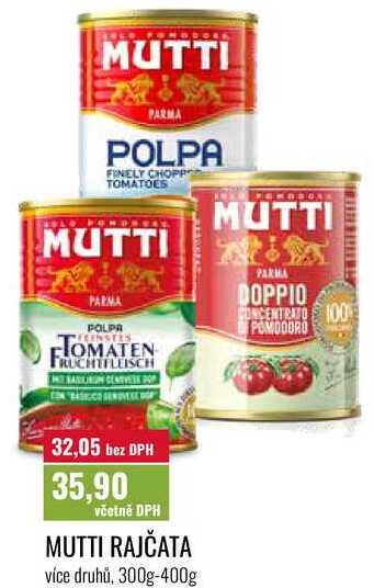MUTTI RAJČATA 300g-400g