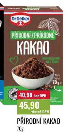 PŘÍRODNÍ KAKAO 70g
