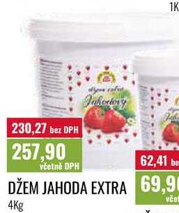 DŽEM JAHODA EXTRA 4Kg 