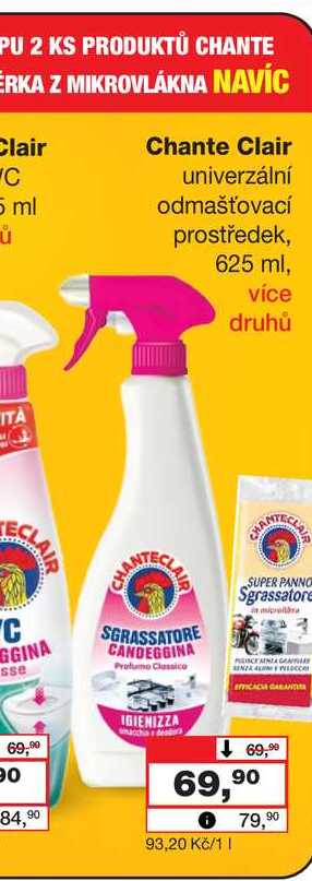 Chante Clair univerzální odmašťovací prostředek 625ml