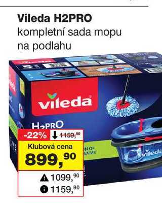 Vileda H2PRO kompletní sada mopu na podlahu