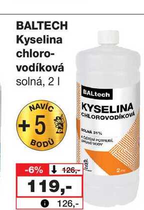 BALTECH Kyselina chlorovodíková solná, 2l