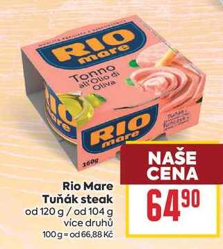 Rio Mare Tuňák steak od 120 g/ od 104 g