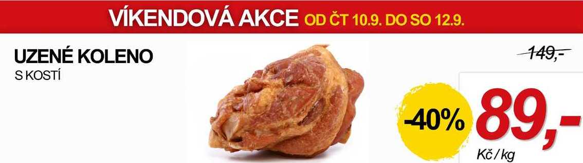 UZENÉ KOLENO S KOSTÍ, 1 kg