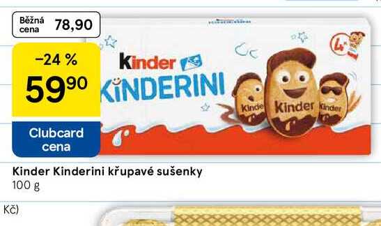 Kinderini křupavé sušenky, 100 g  