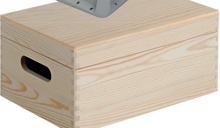 VÍCEÚČELOVÝ SKLADOVACÍ BOX S VÝKLOPNÝM VÍKEM